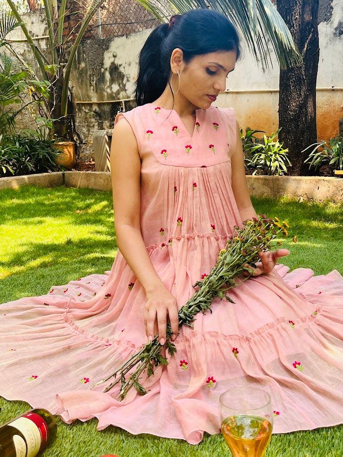 Pink Floral Dress