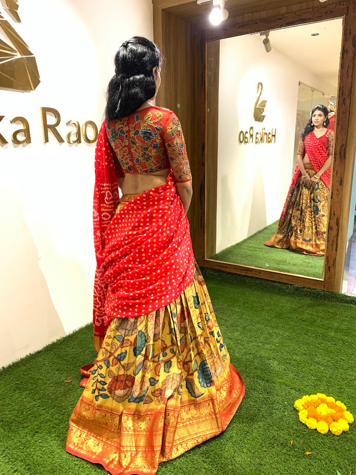 Kalamkari Lehenga Set