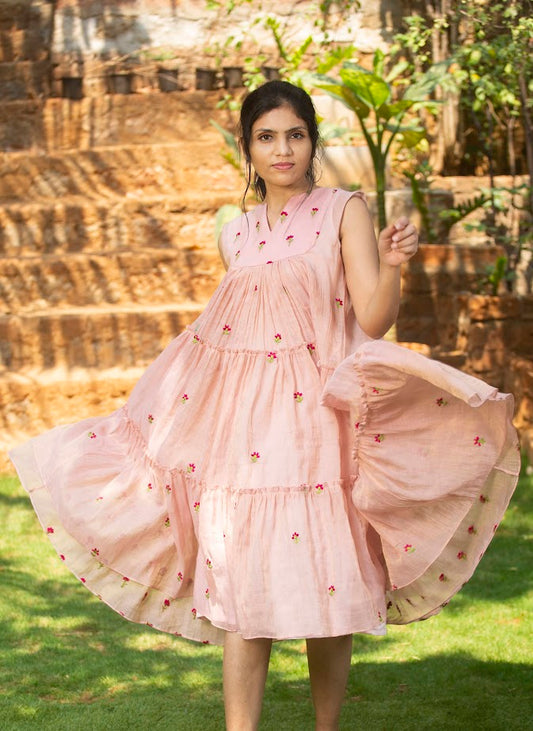 Pink Floral Dress