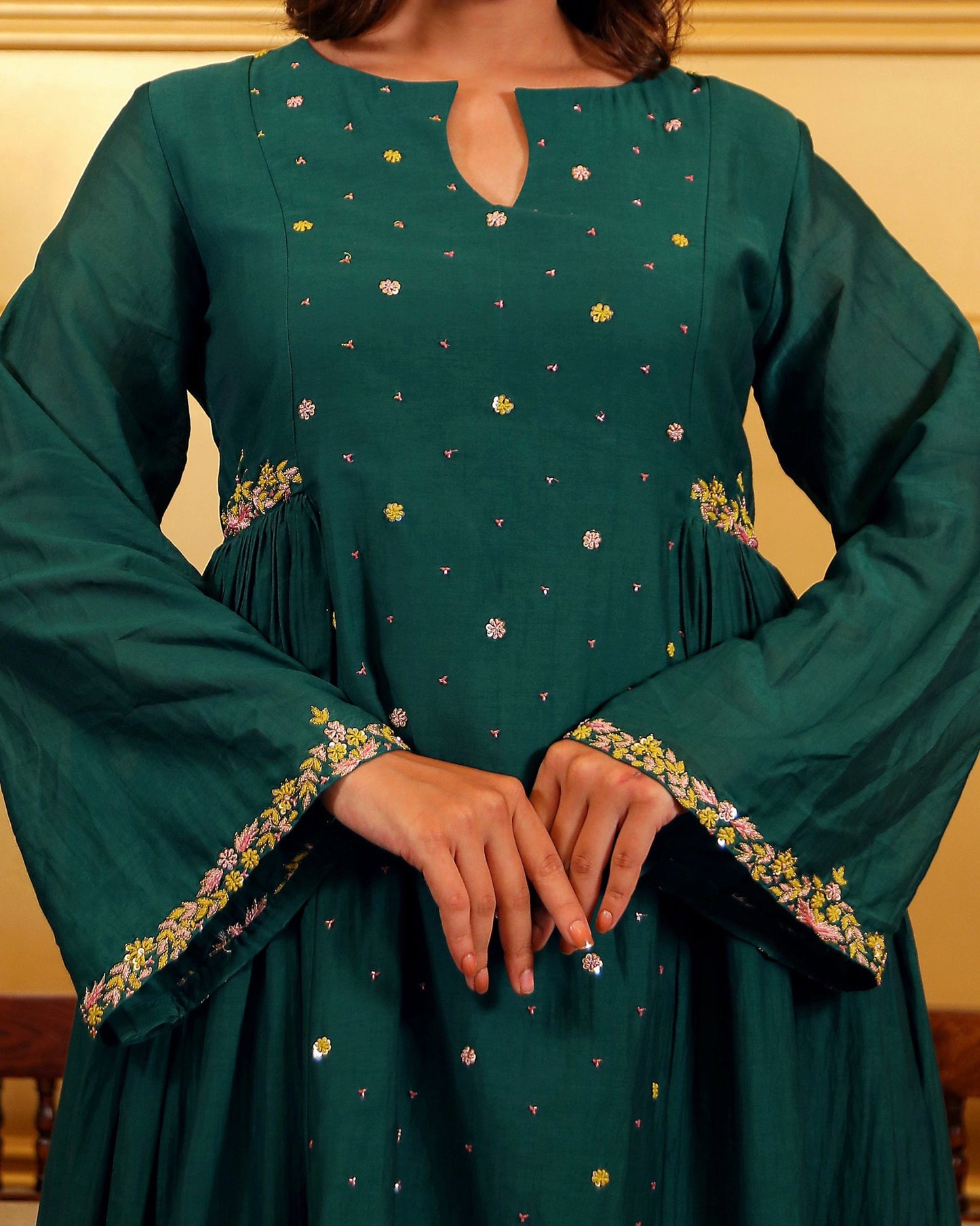 Emrald Green Kurti Set